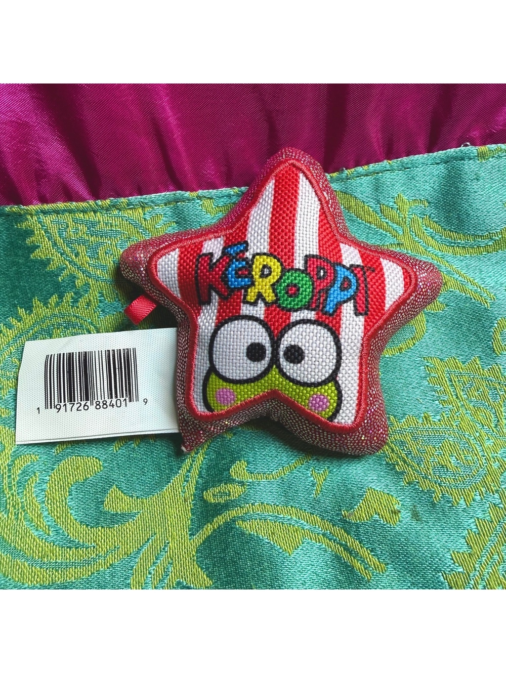 Keroppi Sanrio Star Plush Cat Toy NWOT